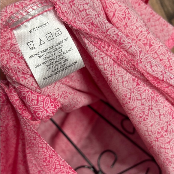 Wrangler Pink Patterned snap button Short Sleeve button down Shirt - Picture 13 of 14